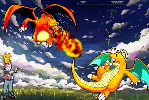 Dragonite vs. Charizard .